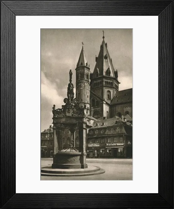 Framed Print : Mainz - Cathedral Towers, 1931. Artist: Kurt Hielscher Framed Print : Mainz - Cathedral Towers, 1931. Artist: Kurt Hielscher