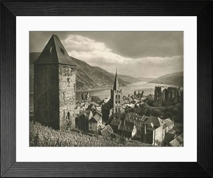 Framed Print : Bacharach (Rhein), 1931. Artist: Kurt Hielscher Framed Print : Bacharach (Rhein), 1931. Artist: Kurt Hielscher