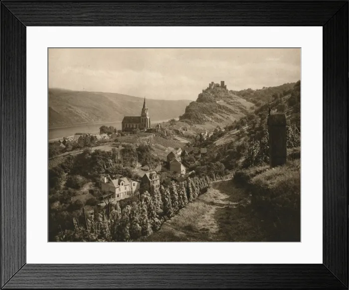 Framed Print : Oberwesel (Rhein), 1931. Artist: Kurt Hielscher Framed Print : Oberwesel (Rhein), 1931. Artist: Kurt Hielscher