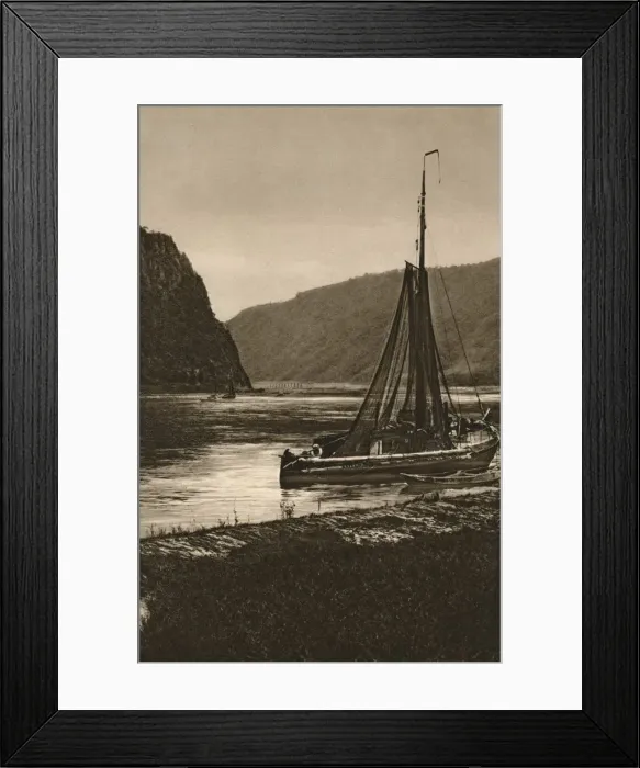 Framed Print : Rhein. Near the Loreley, 1931. Artist: Kurt Hielscher Framed Print : Rhein. Near the Loreley, 1931. Artist: Kurt Hielscher