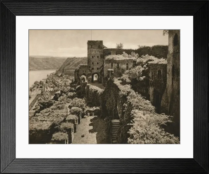 Framed Print : St. Goar. Rheinfels ruins, 1931. Artist: Kurt Hielscher Framed Print : St. Goar. Rheinfels ruins, 1931. Artist: Kurt Hielscher