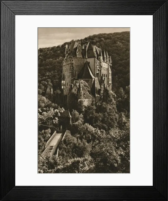 Framed Print : Burg Katz (Mosel), 1931. Artist: Kurt Hielscher Framed Print : Burg Katz (Mosel), 1931. Artist: Kurt Hielscher