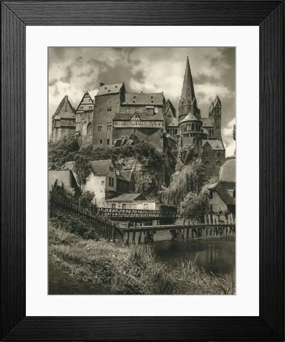 Framed Print : Limburg - Castle and Cathedral, 1931. Artist: Kurt Hielscher Framed Print : Limburg - Castle and Cathedral, 1931. Artist: Kurt Hielscher