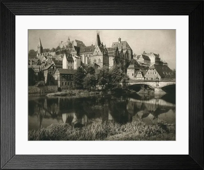 Framed Print : Marburg, 1931. Artist: Kurt Hielscher Framed Print : Marburg, 1931. Artist: Kurt Hielscher