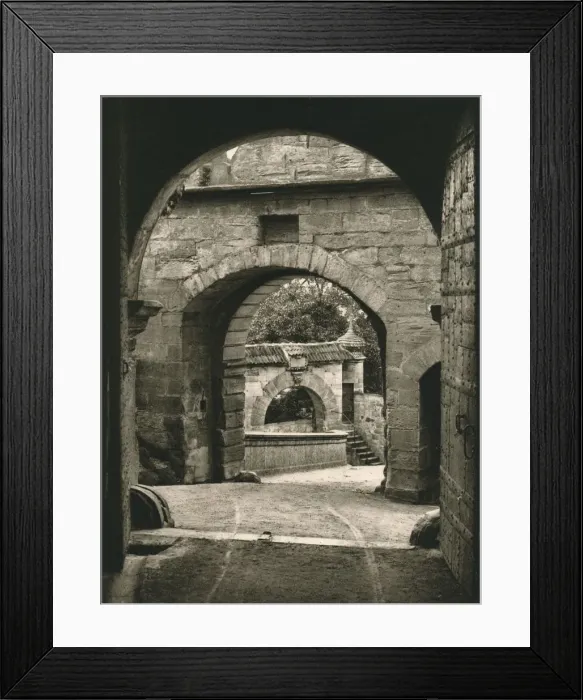 Framed Print : Coburg - Fortress Gateway, 1931. Artist: Kurt Hielscher Framed Print : Coburg - Fortress Gateway, 1931. Artist: Kurt Hielscher