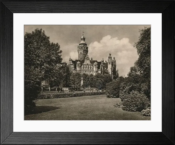 Framed Print : Leipzig - New Town Hall, 1931. Artist: Kurt Hielscher Framed Print : Leipzig - New Town Hall, 1931. Artist: Kurt Hielscher