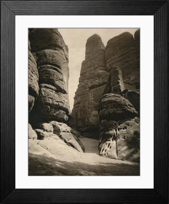 Framed Print : Sachsiche Schweiz - Schrammsteine, 1931. Artist: Kurt Hielscher Framed Print : Sachsiche Schweiz - Schrammsteine, 1931. Artist: Kurt Hielscher