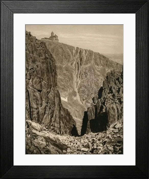 Framed Print : Riesengebirge (Schlesien) - Die Schneegruben, 1931. Artist: Kurt Hielscher Framed Print : Riesengebirge (Schlesien) - Die Schneegruben, 1931. Artist: Kurt Hielscher