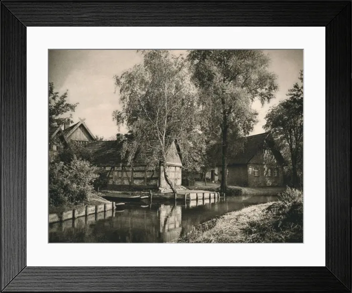Framed Print : Leipe (Spreewald), 1931. Artist: Kurt Hielscher Framed Print : Leipe (Spreewald), 1931. Artist: Kurt Hielscher