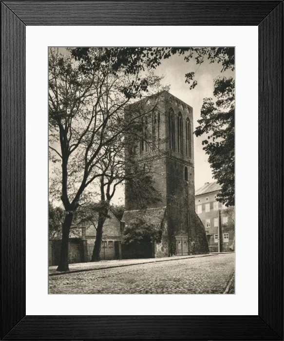 Framed Print : Prenzlau - Schwedt Gate Tower, 1931. Artist: Kurt Hielscher Framed Print : Prenzlau - Schwedt Gate Tower, 1931. Artist: Kurt Hielscher