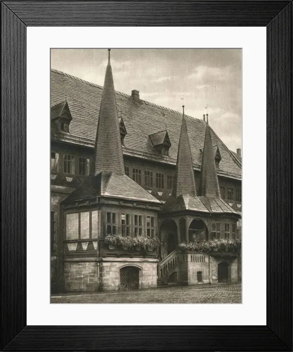Framed Print : Einbeck - Rathaus, 1931. Artist: Kurt Hielscher Framed Print : Einbeck - Rathaus, 1931. Artist: Kurt Hielscher