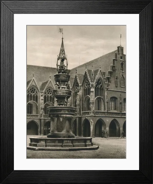 Framed Print : Braunschweig, Town-hall of the old city, 1931. Artist: Kurt Hielscher Framed Print : Braunschweig, Town-hall of the old city, 1931. Artist: Kurt Hielscher