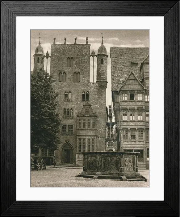 Framed Print : Hildesheim - Templerhaus, 1931. Artist: Kurt Hielscher Framed Print : Hildesheim - Templerhaus, 1931. Artist: Kurt Hielscher