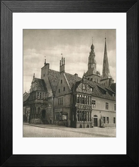 Framed Print : Lemgo (Lippe) - Rathaus, 1931. Artist: Kurt Hielscher Framed Print : Lemgo (Lippe) - Rathaus, 1931. Artist: Kurt Hielscher