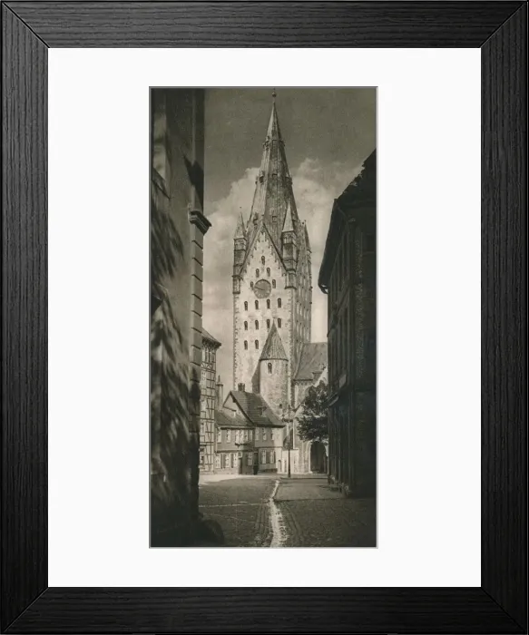 Framed Print : Paderborn - Cathedral Tower, 1931. Artist: Kurt Hielscher Framed Print : Paderborn - Cathedral Tower, 1931. Artist: Kurt Hielscher