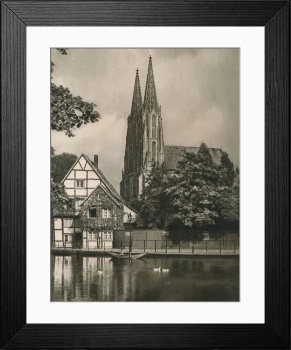 Framed Print : Soest (Westfalen). Wiesenkirche, 1931. Artist: Kurt Hielscher Framed Print : Soest (Westfalen). Wiesenkirche, 1931. Artist: Kurt Hielscher