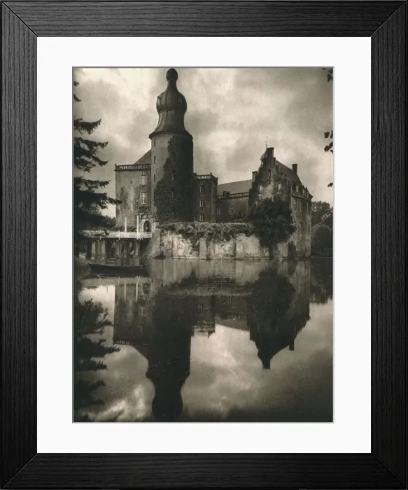 Framed Print : Gemen (Westfalen). Wasserschloss, 1931. Artist: Kurt Hielscher Framed Print : Gemen (Westfalen). Wasserschloss, 1931. Artist: Kurt Hielscher