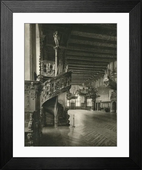 Framed Print : Bremen - Hall in the Town Hall, 1931. Artist: Kurt Hielscher Framed Print : Bremen - Hall in the Town Hall, 1931. Artist: Kurt Hielscher
