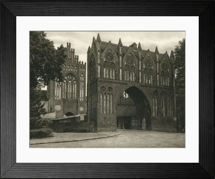 Framed Print : Neubrandenburg (Mecklenburg) - Treptower Tor, 1931. Artist: Kurt Hielscher Framed Print : Neubrandenburg (Mecklenburg) - Treptower Tor, 1931. Artist: Kurt Hielscher