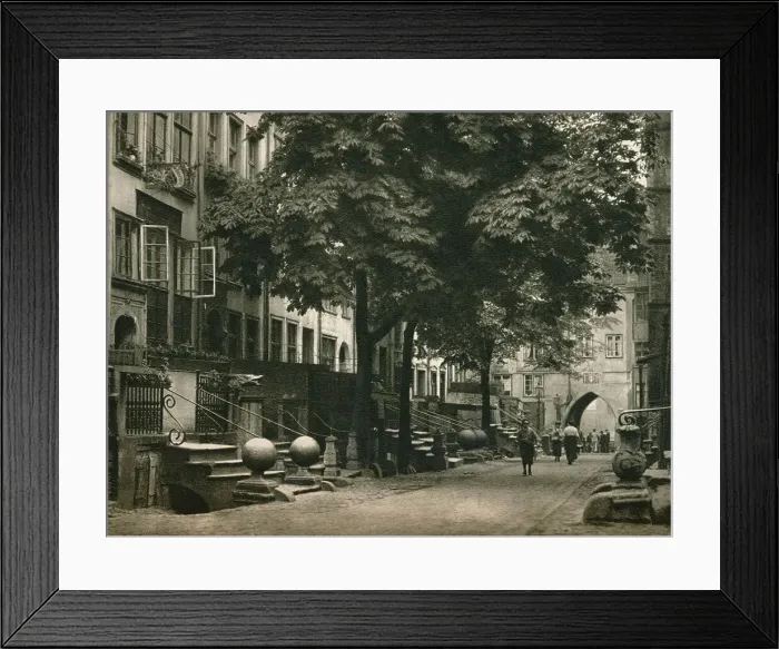 Framed Print : Danzig. Frauengasse, 1931. Artist: Kurt Hielscher Framed Print : Danzig. Frauengasse, 1931. Artist: Kurt Hielscher
