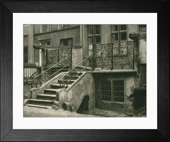 Framed Print : Danzig. Flight of steps in the Frauengasse, 1931. Artist: Kurt Hielscher Framed Print : Danzig. Flight of steps in the Frauengasse, 1931. Artist: Kurt Hielscher