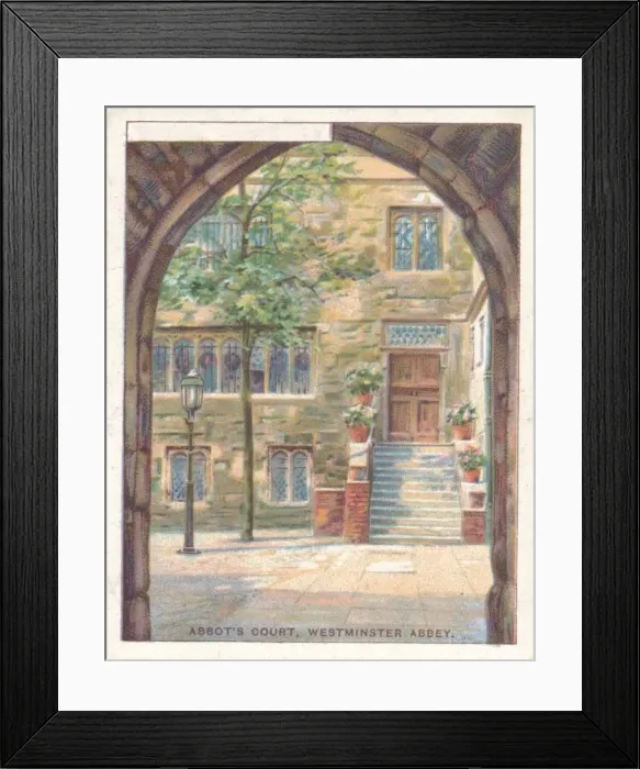 Framed Print : Abbots Court, Westminster Abbey, 1929 Framed Print : Abbots Court, Westminster Abbey, 1929