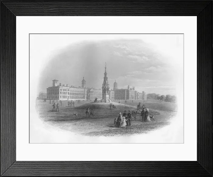 Framed Print : Victoria Hospital, Netley, 1859. Artist: WE Albutt Framed Print : Victoria Hospital, Netley, 1859. Artist: WE Albutt