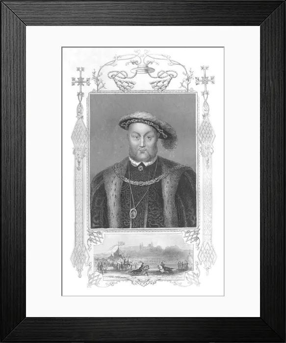 Framed Print : Henry VIII, 1859. Artist: WJ Edwards Framed Print : Henry VIII, 1859. Artist: WJ Edwards