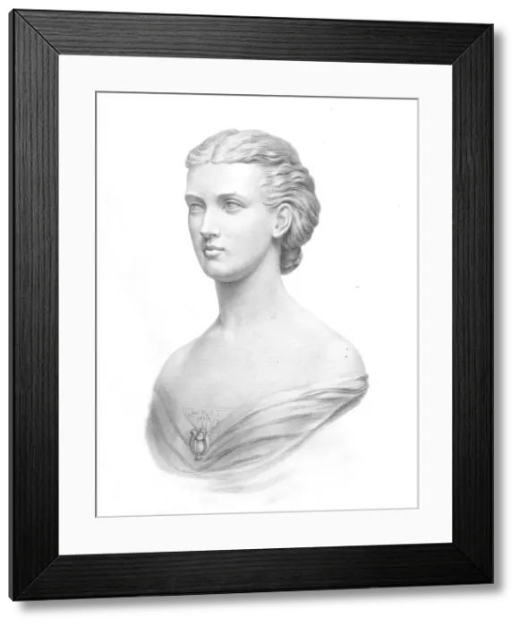 Framed Print : H. R. H. The Princess of Wales, 1859. Artist: William Roffe Framed Print : H. R. H. The Princess of Wales, 1859. Artist: William Roffe