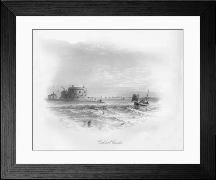 Framed Print : Calshot Castle, 1859 Framed Print : Calshot Castle, 1859