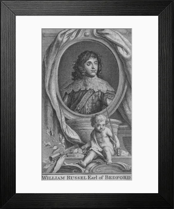 Framed Print : William Russel Earl of Bedford, c1742. Artist: Jacobus Houbraken Framed Print : William Russel Earl of Bedford, c1742. Artist: Jacobus Houbraken