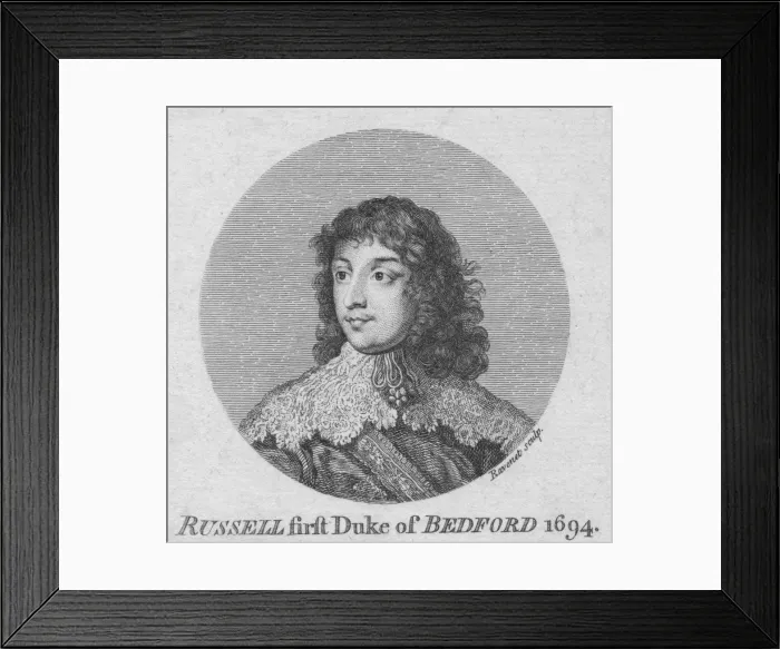 Framed Print : William Russell, 1st Duke of Bedford, c1758. Artist: Simon Francois Ravenet