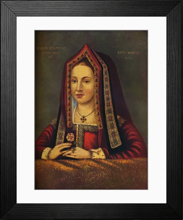 Framed Print : Barbara Velverton, 1501, (1911) Framed Print : Barbara Velverton, 1501, (1911)