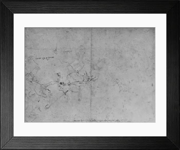 Framed Print : Allegory of Fame Attacking Envy, c1480 (1945). Artist: Leonardo da Vinci Framed Print : Allegory of Fame Attacking Envy, c1480 (1945). Artist: Leonardo da Vinci