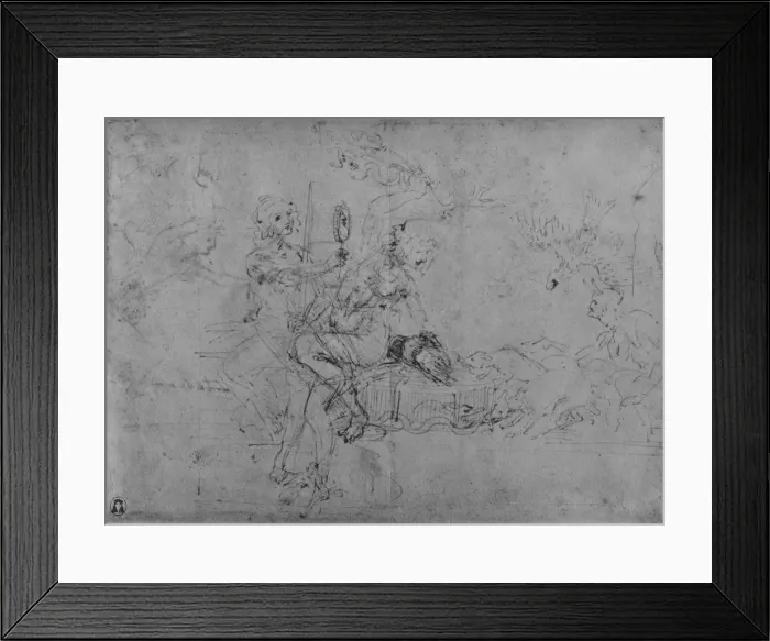 Framed Print : An Allegory of Statecraft, c1480 (1945). Artist: Leonardo da Vinci Framed Print : An Allegory of Statecraft, c1480 (1945). Artist: Leonardo da Vinci