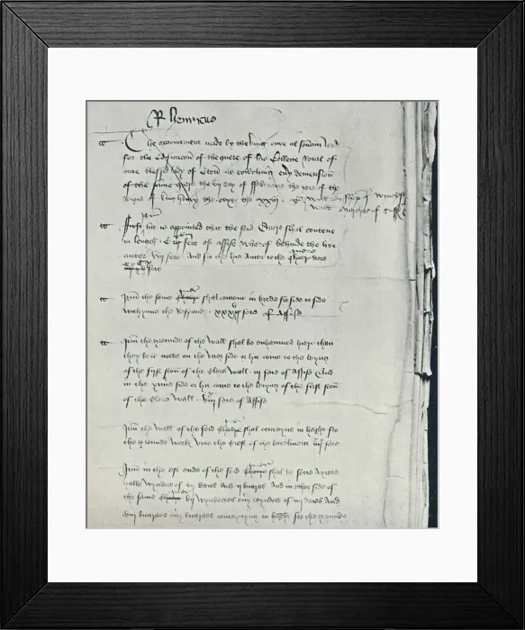 Framed Print : Henry VIs Avyse with Alterations made in 1450, 1926. Artist: King Henry VI Framed Print : Henry VIs Avyse with Alterations made in 1450, 1926. Artist: King Henry VI