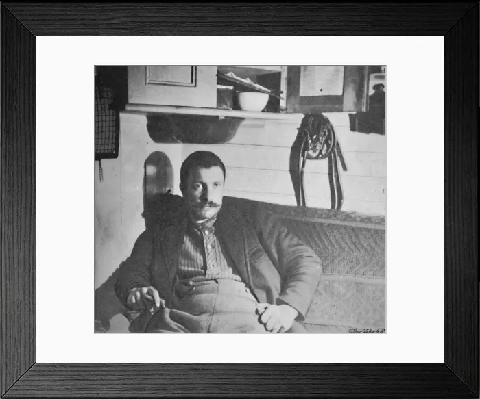 Framed Print : Dr. Blessing in his Cabin, 1893-1896, (1897) Framed Print : Dr. Blessing in his Cabin, 1893-1896, (1897)