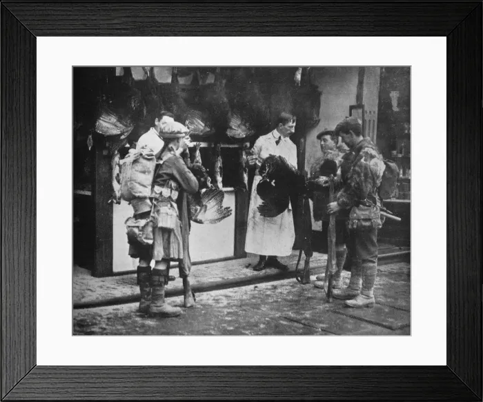 Framed Print : The soldiers as family men, 1915 Framed Print : The soldiers as family men, 1915