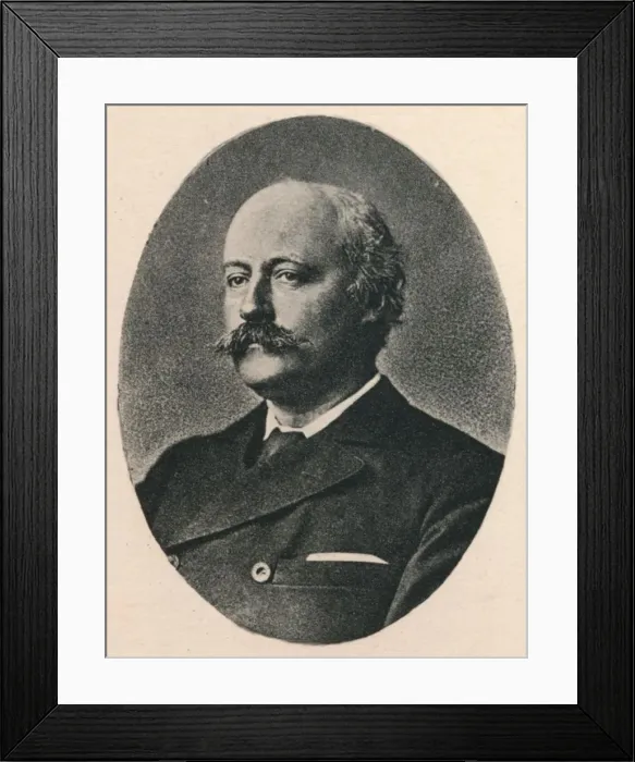 Framed Print : Dr. Hubert Parry, c1880, (1895). Artist: F Jenkins Heliog Framed Print : Dr. Hubert Parry, c1880, (1895). Artist: F Jenkins Heliog