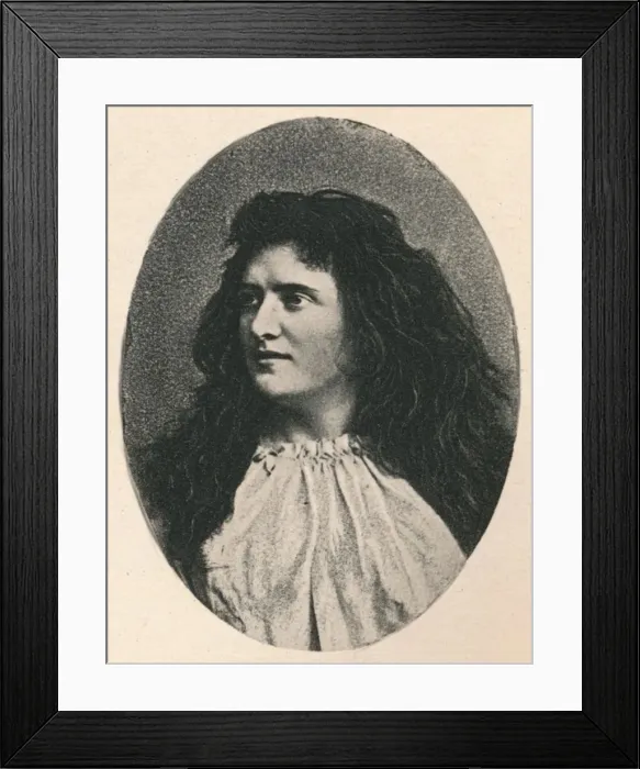 Framed Print : Fanny Moody, c1890, (1895). Artist: F Jenkins Heliog Framed Print : Fanny Moody, c1890, (1895). Artist: F Jenkins Heliog
