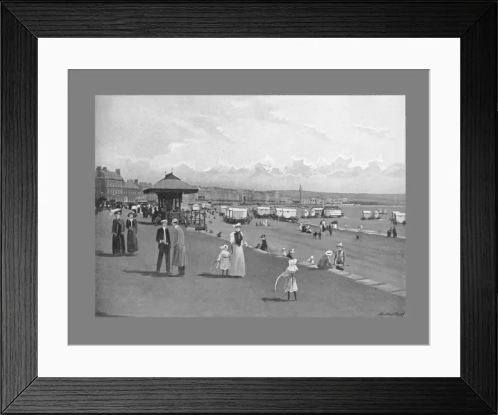Framed Print : Weymouth seafront, c1900. Artist: Wheeler and Co Framed Print : Weymouth seafront, c1900. Artist: Wheeler and Co