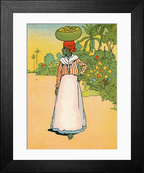 Framed Print : A Street in Jamaica, 1912. Artist: Charles Robinson Framed Print : A Street in Jamaica, 1912. Artist: Charles Robinson