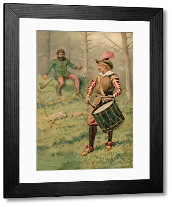 Framed Print : The Drummer and the Giant, 1901. Artist: Edward Henry Wehnert Framed Print : The Drummer and the Giant, 1901. Artist: Edward Henry Wehnert