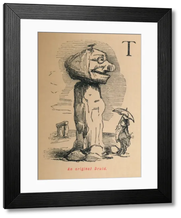 Framed Print : An original Druid, c1860, (1860). Artist: John Leech Framed Print : An original Druid, c1860, (1860). Artist: John Leech