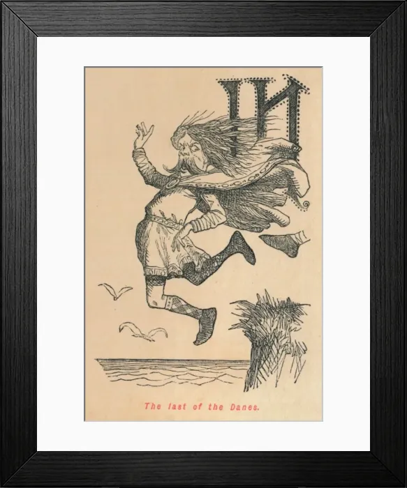 Framed Print : The last of the Danes, c1860, c1860. Artist: John Leech Framed Print : The last of the Danes, c1860, c1860. Artist: John Leech
