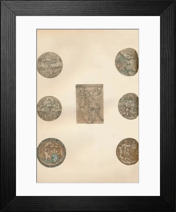 Framed Print : Studies for Goldsmiths Work, 1903. Artist: Hans Holbein the Younger Framed Print : Studies for Goldsmiths Work, 1903. Artist: Hans Holbein the Younger