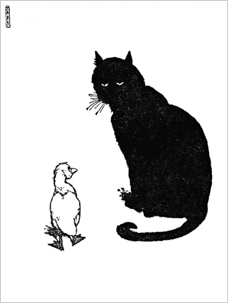 And The Cat Said, Can You Purr?, c1930. Artist: W Heath Robinson