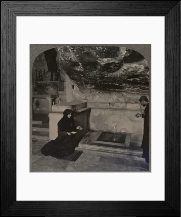 Framed Print : The Stone of Anointing, Holy Sepulchure Church, Jerusalem, c1900 Framed Print : The Stone of Anointing, Holy Sepulchure Church, Jerusalem, c1900