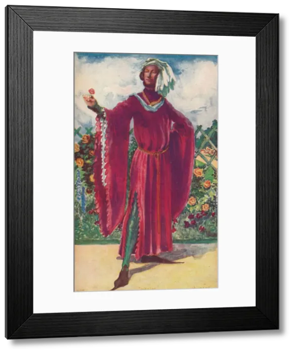 Framed Print : A Man of the Time of Richard II, 1907. Artist: Dion Clayton Calthrop Framed Print : A Man of the Time of Richard II, 1907. Artist: Dion Clayton Calthrop