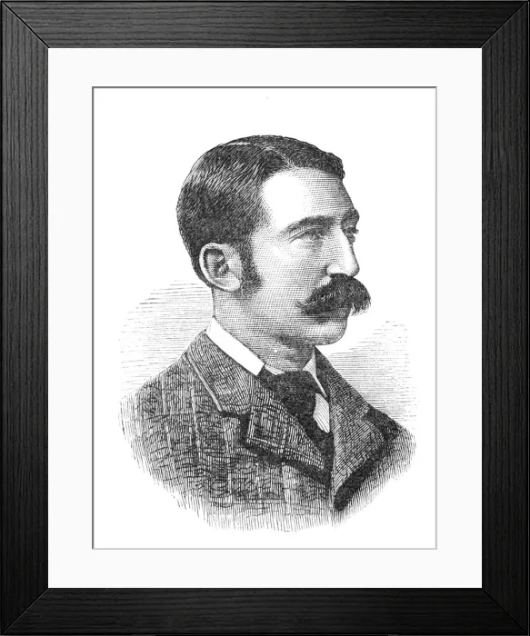 Framed Print : Lieutenant Chard, c1880 Framed Print : Lieutenant Chard, c1880